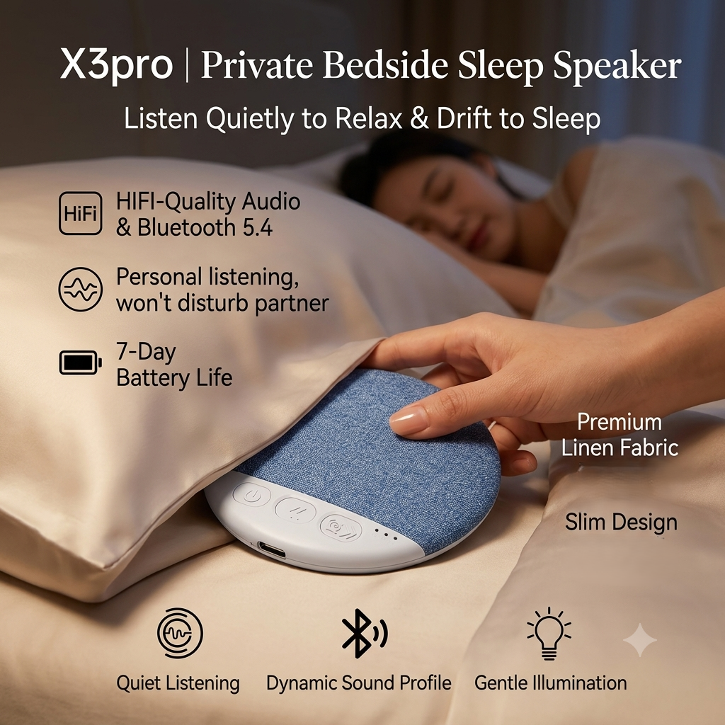 No Headphones Needed: Ditch the uncomfortable earbuds. Simply place it under your pillow to protect your hearing and sleep comfortably all night long.