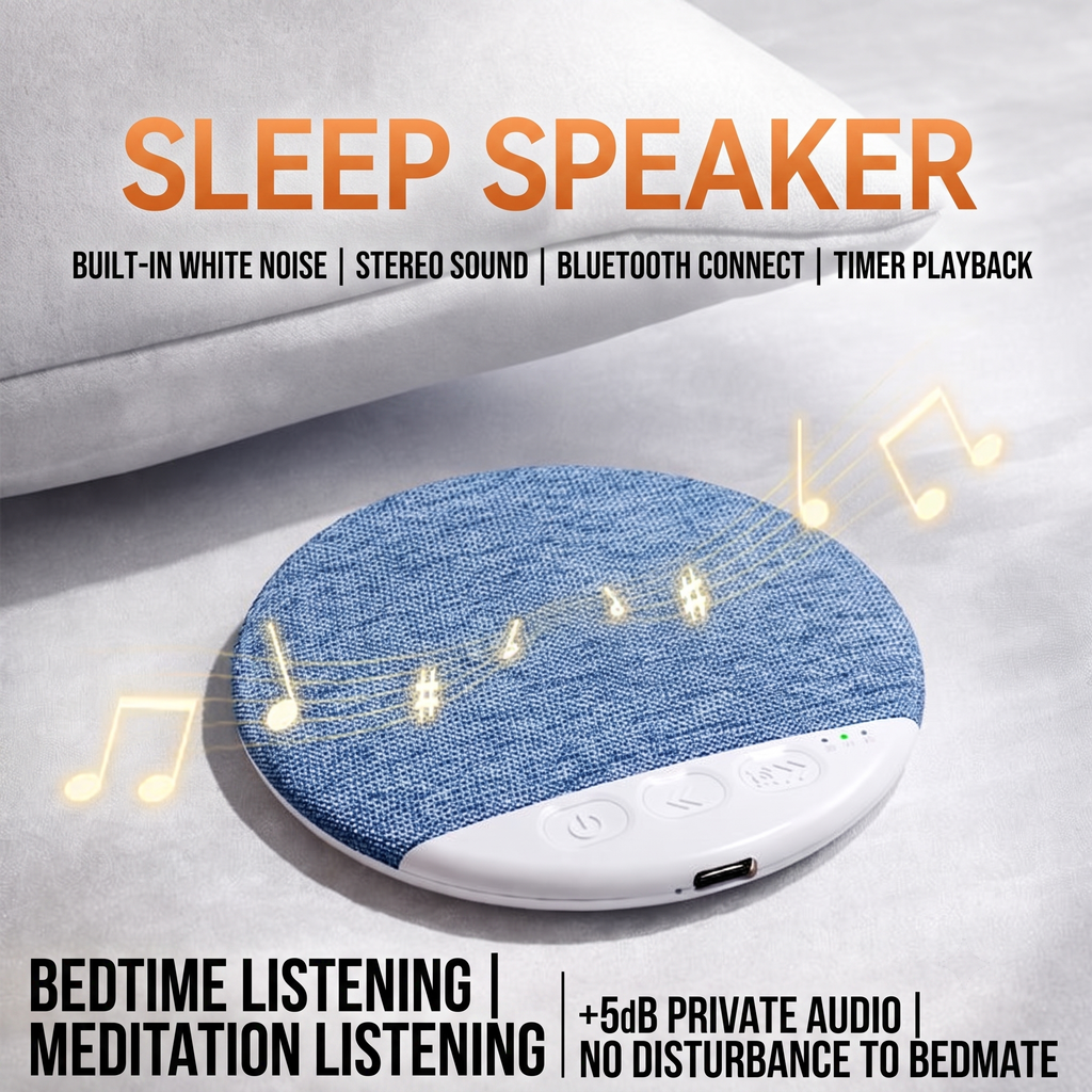No Headphones Needed: Ditch the uncomfortable earbuds. Simply place it under your pillow to protect your hearing and sleep comfortably all night long.