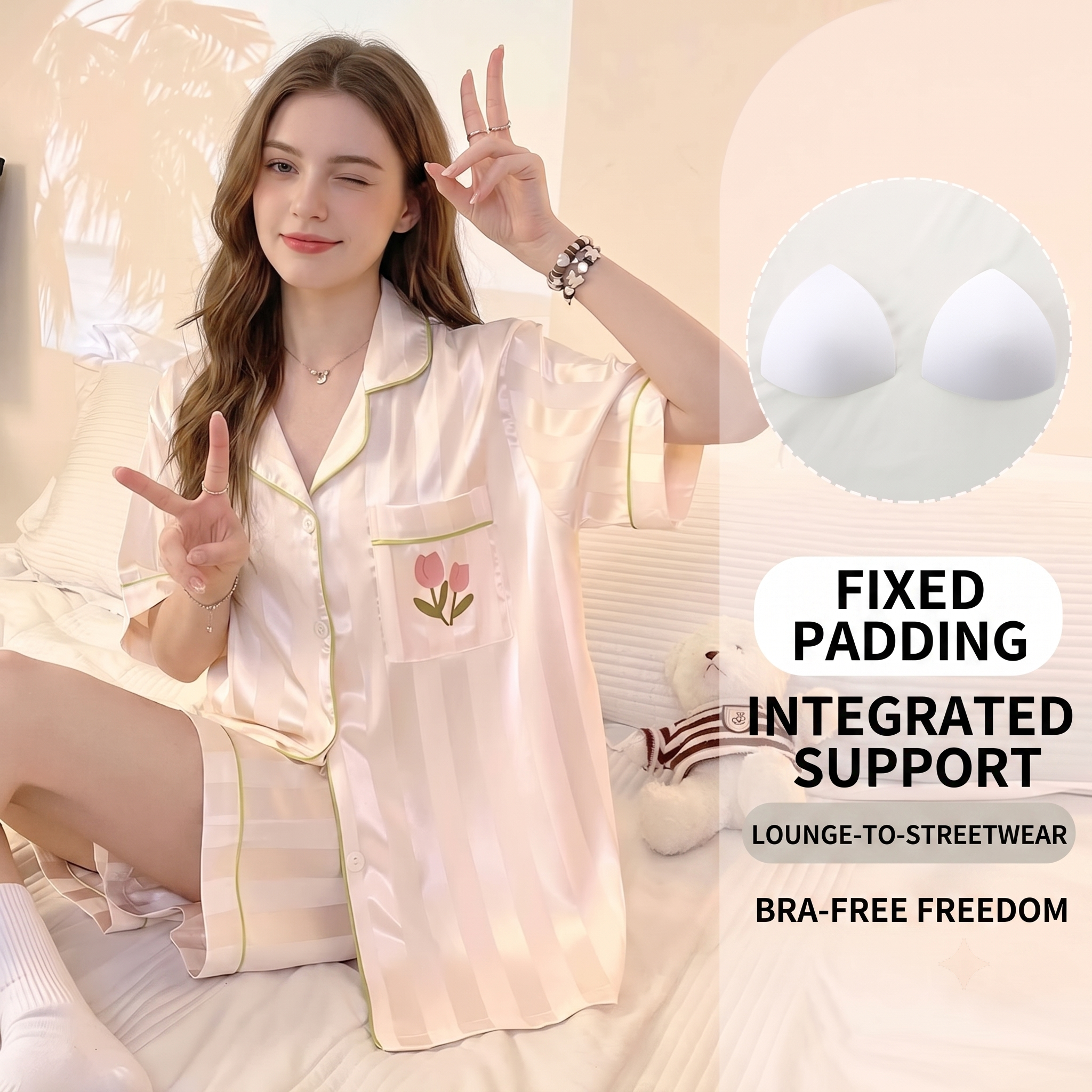 Ultimate Comfort: Made from soft, breathable, and skin-friendly fabric to keep you cool and relaxed all night long.